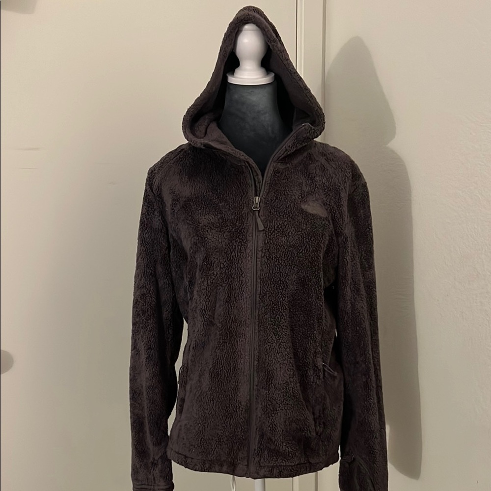 Women’s Northface Cozy Hooded Fleece Jacket - Brown